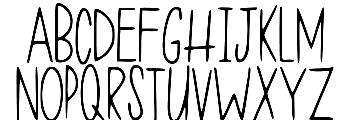 One Of My First Fonts Regular Fonte MAIÚSCULAS