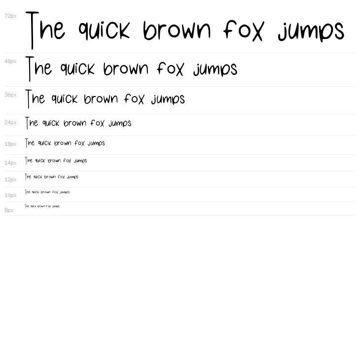 One Of My First Fonts Regular Waterfall