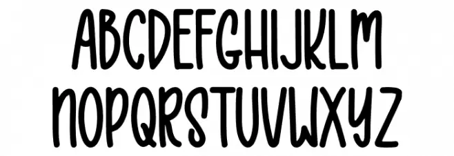 One Shot Schriftart Groß