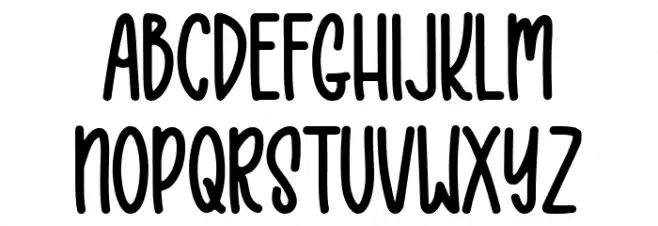 One Shot Schriftart Groß