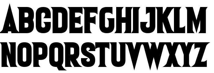 One Slice Font LOWERCASE