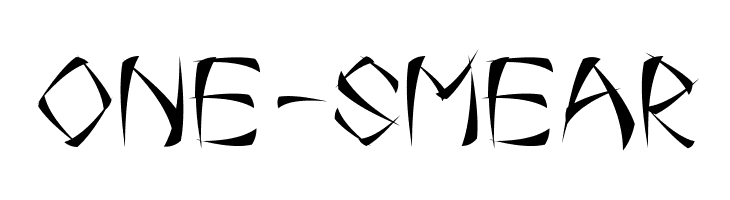 One-Smear Free Fonts Download