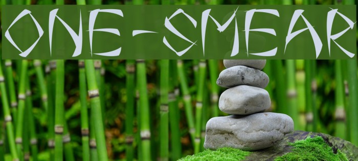 One-Smear Font examples