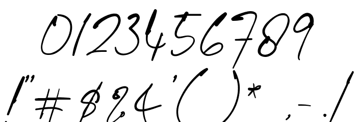 One Thousand Font OTHER CHARS