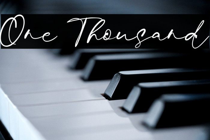 One Thousand Example 1
