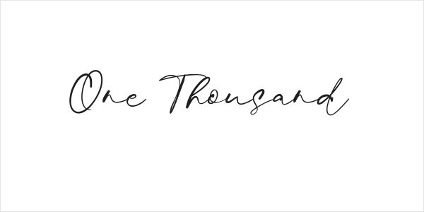 One Thousand Logo