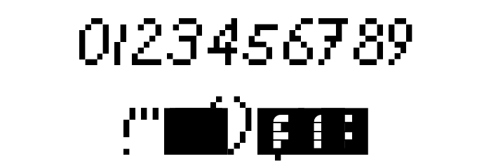 One Time NBP Regular Font OTHER CHARS