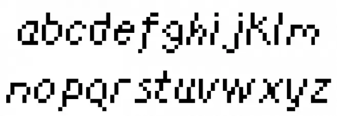 One Time NBP Regular フォント 小文字