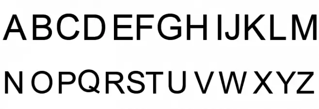 One Time Roman Font Litere mari