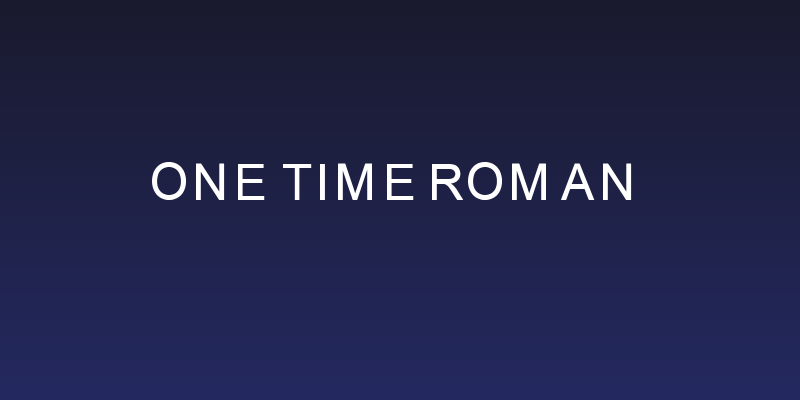 One Time Roman Social Header
