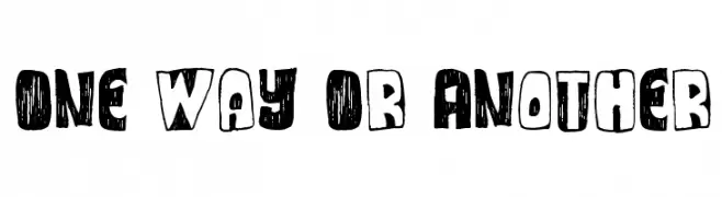 One Way Or Another  Скачать бесплатные шрифты