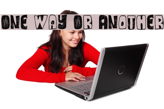One Way Or Another Font examples
