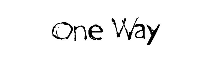 One Way  Free Fonts Download