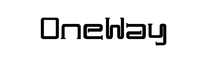 One Way  免费字体下载