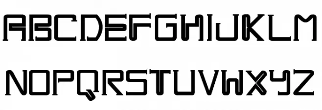 One Way Schriftart Groß