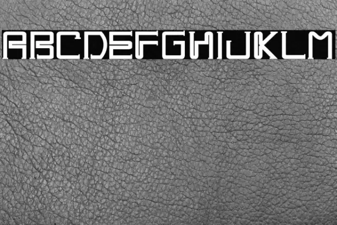 One Way Font examples