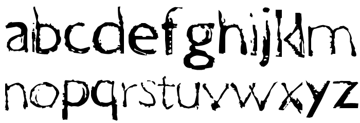 One Way Font LOWERCASE