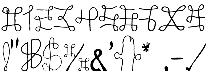 One Wild Line Font OTHER CHARS