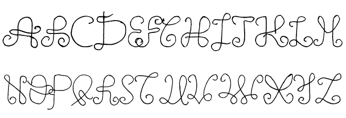 One Wild Line Font LOWERCASE