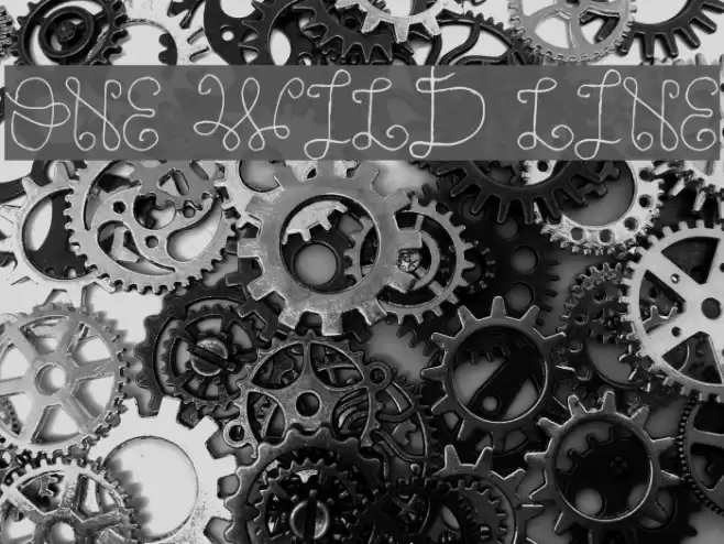 One Wild Line Font examples