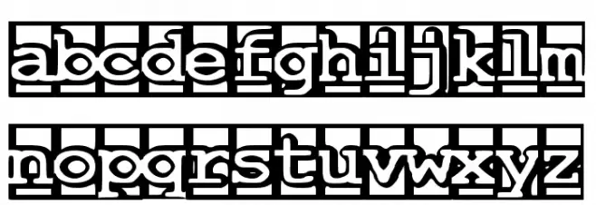 One and a Half Feet Under Caratteri MINUSCOLO