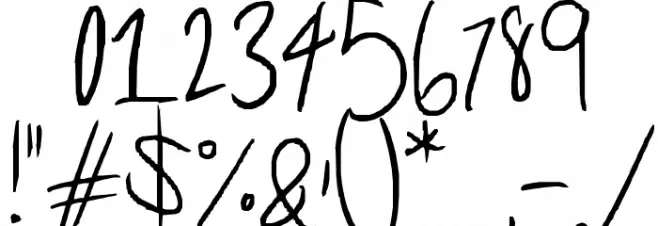 One more week of school Font OTHER CHARS