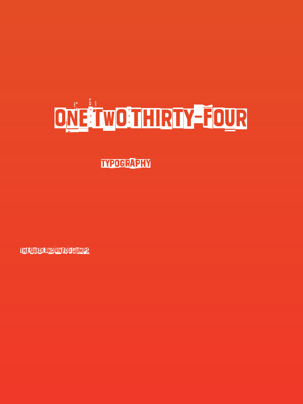 One two thirty-four Poster