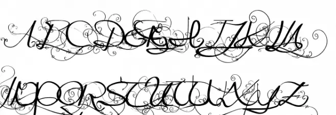 OneDayBeforeRain Font Litere mari