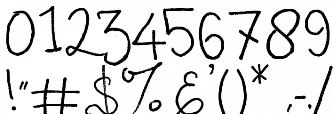 OneDayinMalangbong フォント その他の文字