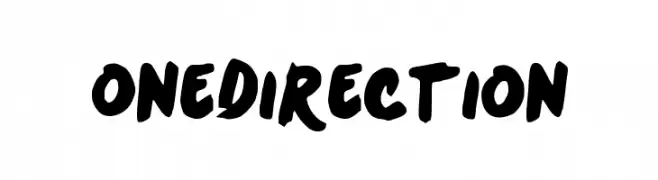 OneDirection  Fuentes Gratis Descargar