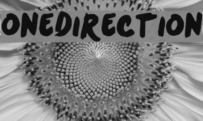 OneDirection Font examples