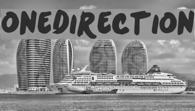 OneDirection Font examples