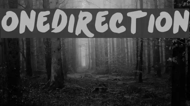 OneDirection Font examples