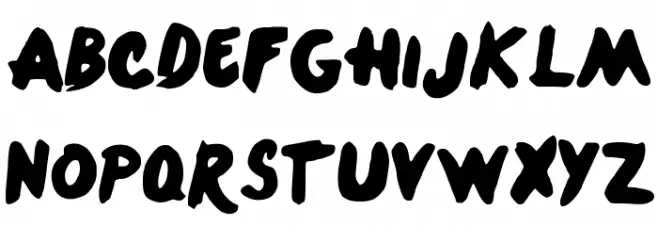 OneDirection 字体 小写