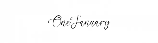 OneJanuary  Frei Schriftart Herunterladen