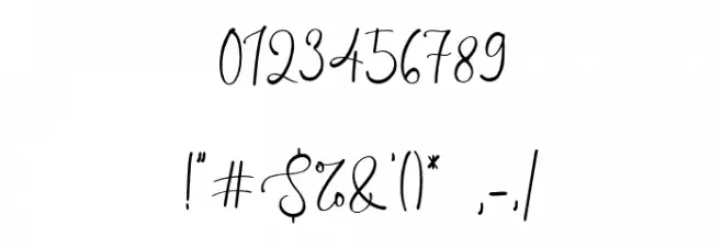 OneJanuary Font OTHER CHARS