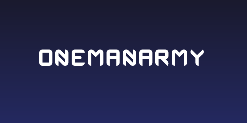 OneManArmy Social Header
