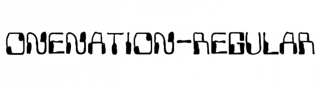 OneNation-Regular  Frei Schriftart Herunterladen