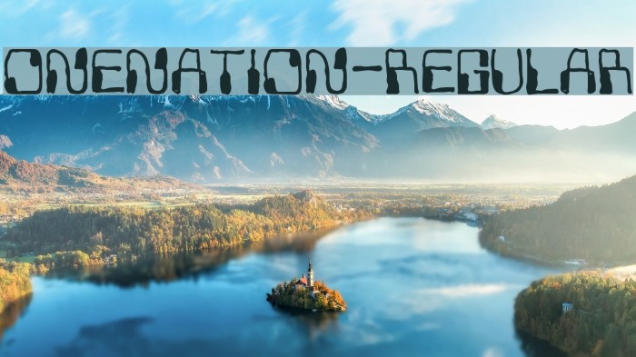 OneNation-Regular Font examples
