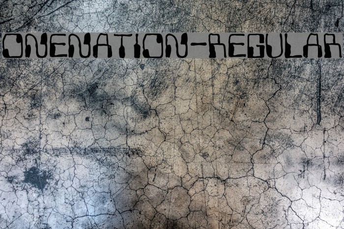 OneNation-Regular Font examples