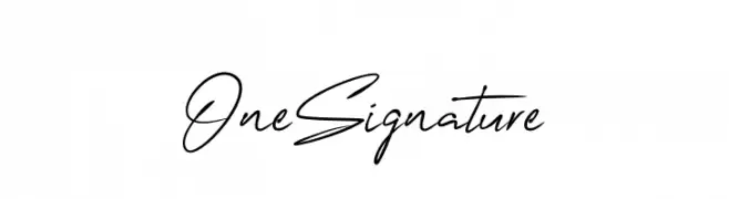 OneSignature  font caratteri gratis