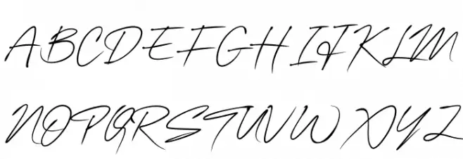 OneSignature Font UPPERCASE