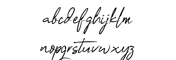 OneSignature Font LOWERCASE