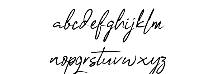 OneSignature Font LOWERCASE