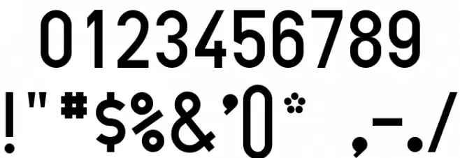 OneSlot Anderthalb Font OTHER CHARS