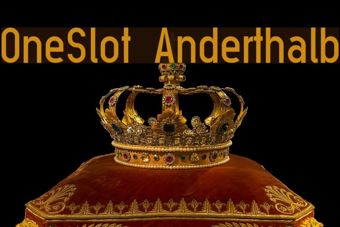 OneSlot Anderthalb Font examples