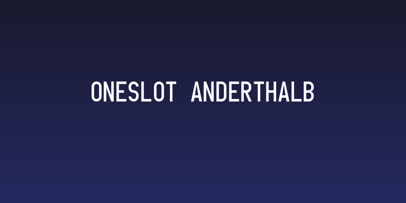 OneSlot Anderthalb Social Header