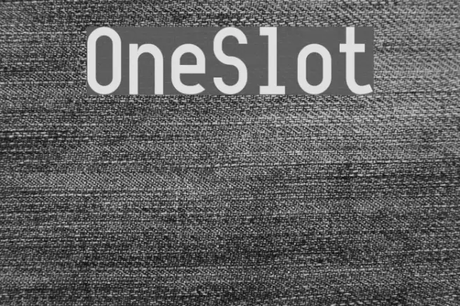 OneSlot Font examples