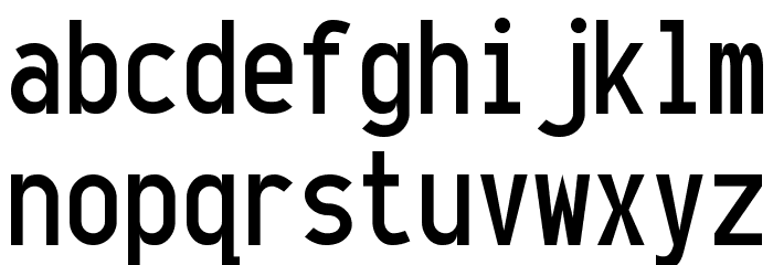 OneSlot Font LOWERCASE