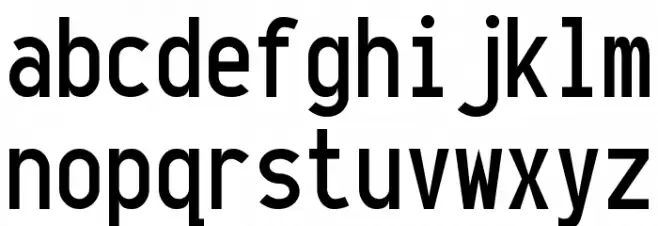 OneSlot Font LOWERCASE